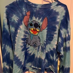 Stitch tye-dye long sleeve